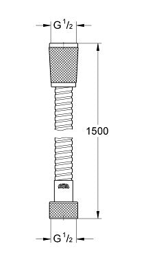 Grohe 28 151LR Relexaflex shower hose