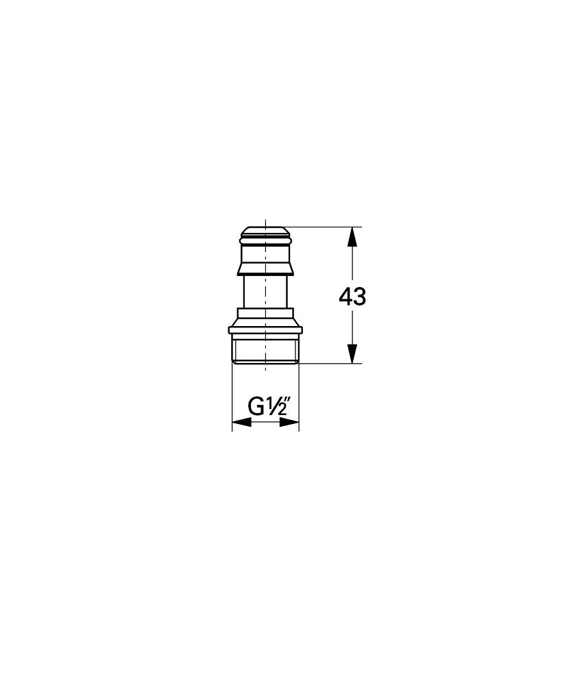 Grohe 28637 Relexa Coupling Piece