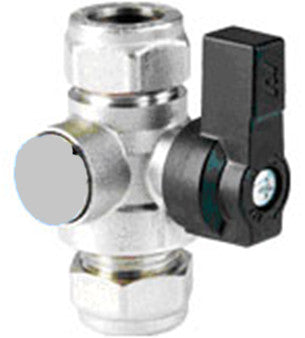 Caleffi 3771504 15mm Flow Regulator Ball Valve 4 Ltr/min.