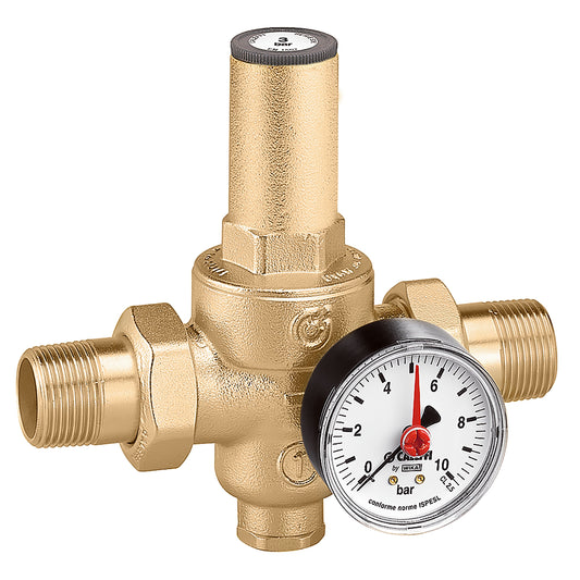 Caleffi 536041  1/2" Pressure reducing valve c/w 0 - 10 bar gauge