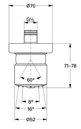 Grohe 28198Z Relexa Plus Sideshower