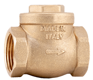 1 1/4" Brass Horizontal Swing/Flap Check valve