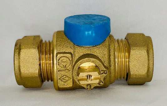 15mm Combined Isolating Valve & Flow Regulator 15Ltr/min